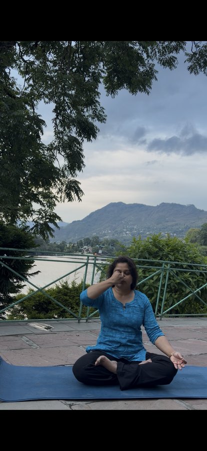 Minal in pranayama meditation
