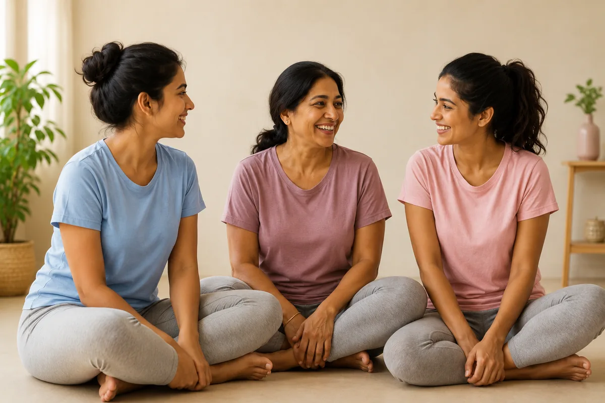 Women in a Better Than Before guided wellness session